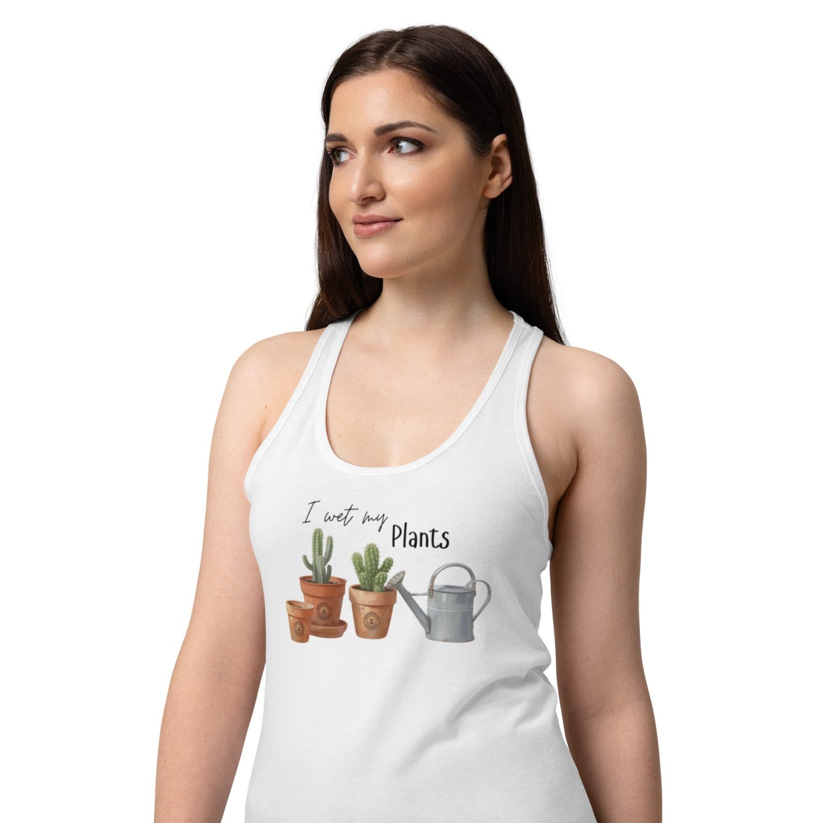 I Wet My Plants Racerback Tank Top - Image 18